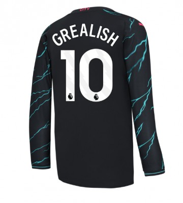 Manchester City Jack Grealish #10 Koszulka Trzecich 2023-24 Długi Rękaw